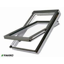 Load image into Gallery viewer, Fakro FTW-V White Acrylic Coated Pine Centre Pivot Window - All Sizes Roofing
