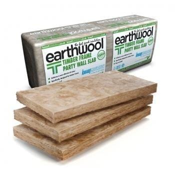 Knauf Earthwool Timber Frame Party Wall Slab 600mm x 1200mm - All Sizes Loft Insulation