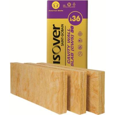 Isover Batt - CWS 36 (1.2m x 0.45m) All Sizes Cavity wall Insulation