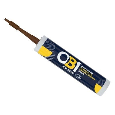 Bostik OB1 Hybrid Sealant and Adhesive x 290ml - All Colours Brown