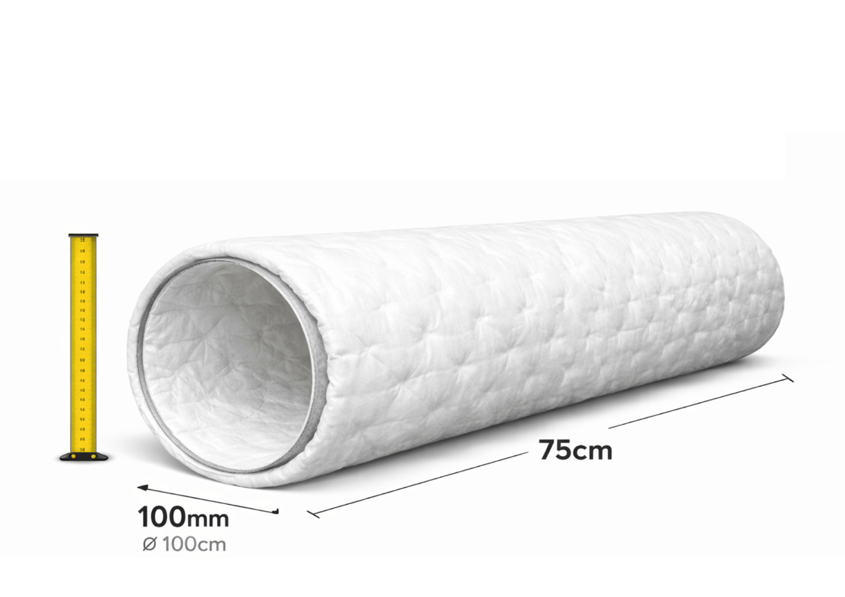 100mm HVAC Duct Insulation Liner - Hydro Thermal Wrap for Pipes & Vent Systems