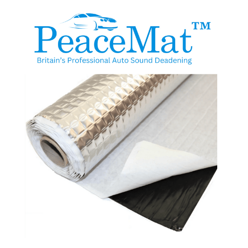 Camper Van Noise Dampening Mat, PeaceMAT XR, 4m Roll in Silver Sound Deadening