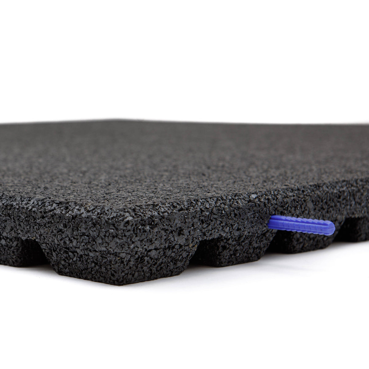 43mm Outdoor Rubber Gym Tiles – 1m x 1m Black outdoor garden mats