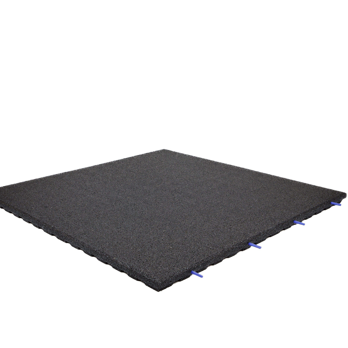 43mm Outdoor Rubber Gym Tiles – 1m x 1m Black outdoor garden mats