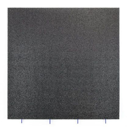 43mm Outdoor Rubber Gym Tiles – 1m x 1m Black outdoor garden mats