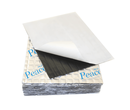 20x Campervan Sound Deadening Sheets - Silver Butyl Soundproofing Mats for Car, Van & Doors (PeaceMAT XR) Sound Deadening