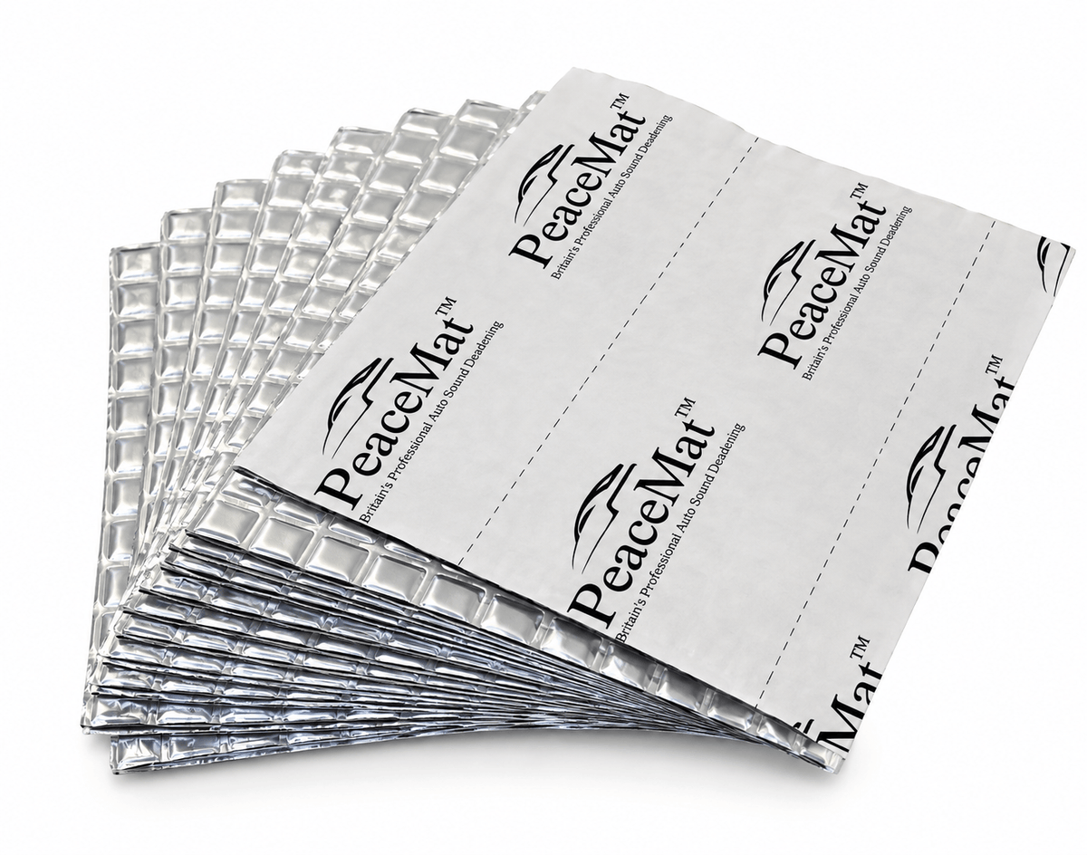 Camper Van Sound Deadening Pads, PeaceMAT™ XR (20 Sheets) Silver Sound Deadening