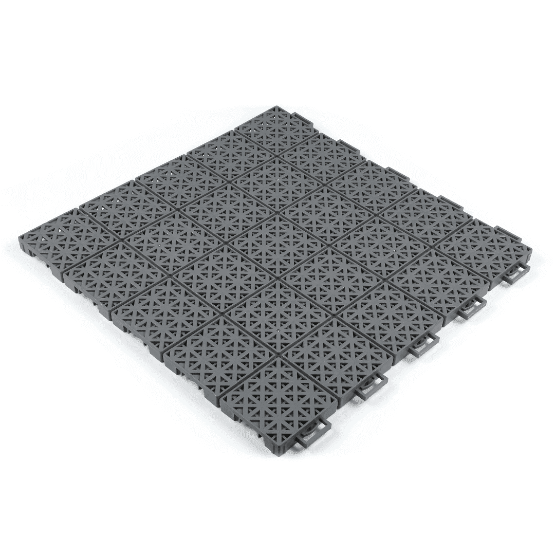 Modular Multi-Sport Playground Tiles Grey Sports Flooring