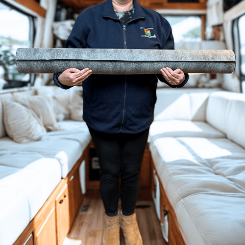 2mm Camper Van Sound Blocking Rubber Mat, Mass Loaded Vinyl, PeaceMat™ XL Road Noise Minimiser Sound Blocking