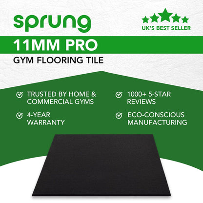 11mm PRO Heavy-Duty Gym Rubber Mats