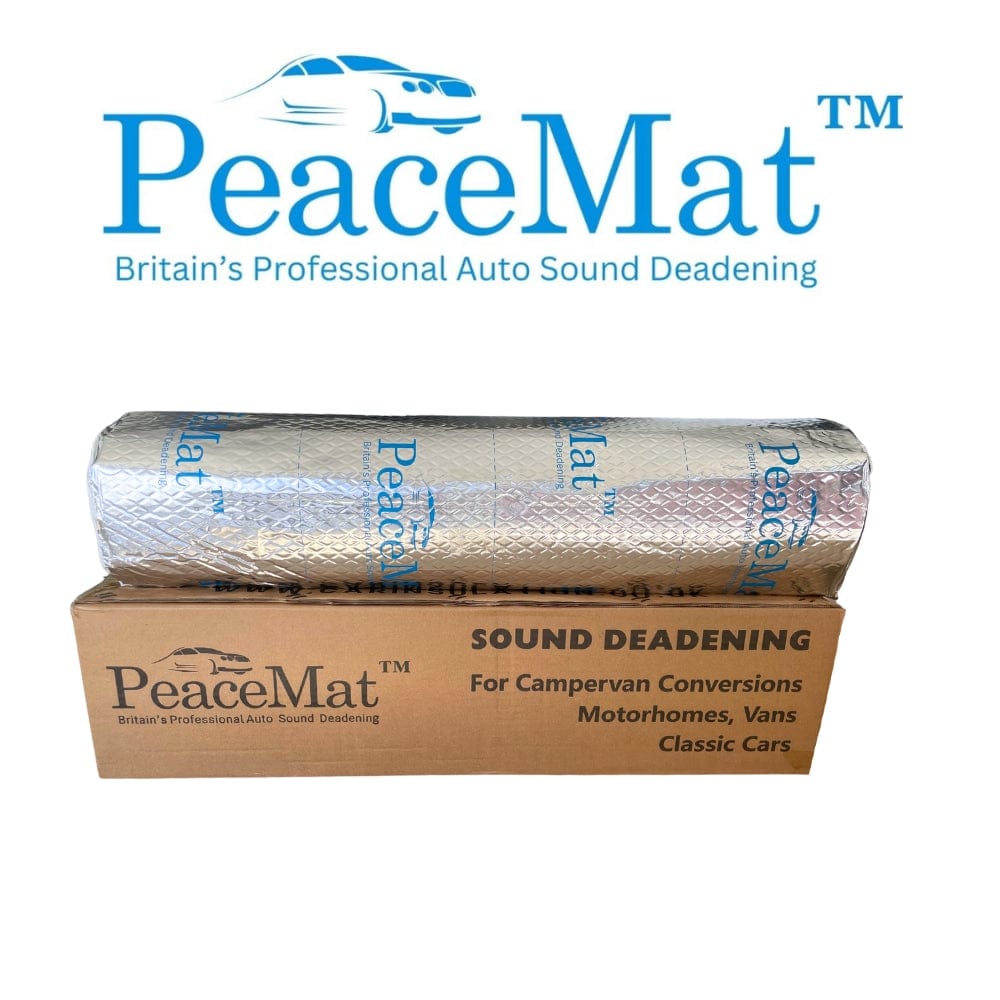 Camper Van Sound Deadening Mat, PeaceMAT XR 6m Roll in Silver Sound Deadening