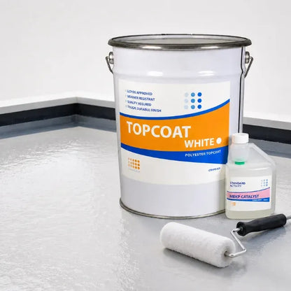 Topcoat White Fibre Glass Roofing