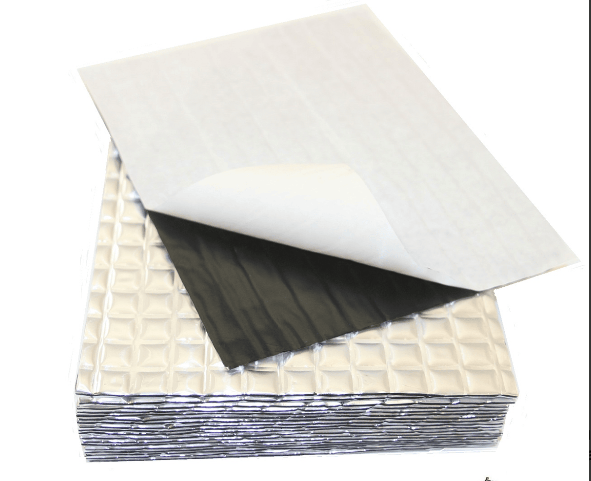 Camper Van Noise Dampening Mat, PeaceMAT XR, 4m Roll in Silver Sound Deadening