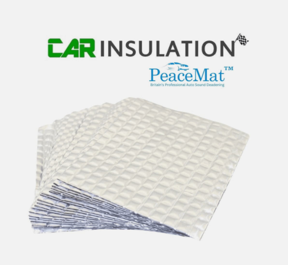 Camper Van Sound Deadening Pads, PeaceMAT™ XR (20 Sheets) Silver Sound Deadening