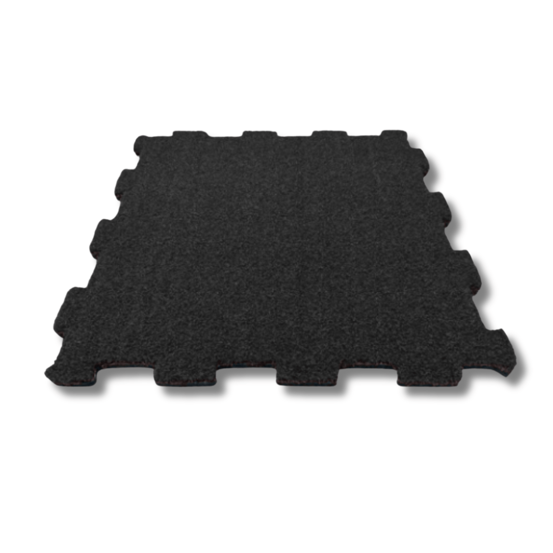 Interlocking Turf Puzzle Tiles Black