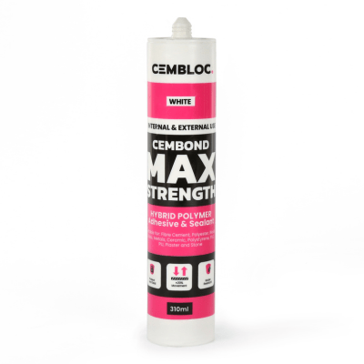 Cembloc Cembond Maximum Strength Cement Fibre Adhesive x 310ml (Pack of 12)