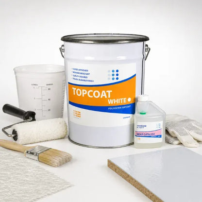 Topcoat White Fibre Glass Roofing