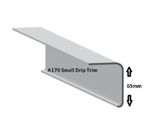 A170 Small Drip Trim From £7 ( Quality Heavy Duty) Fibre Glass Roofing Trims