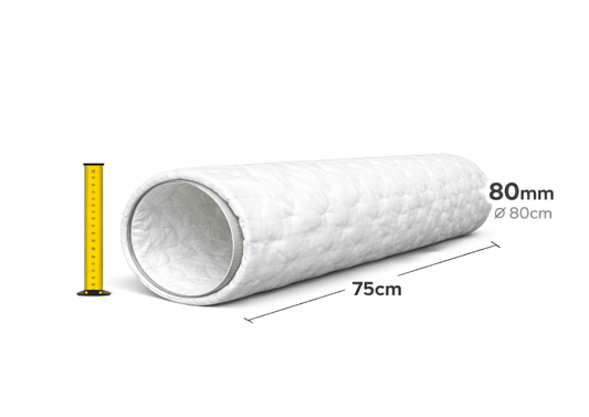 80mm HVAC Duct Insulation Liner - Hydro Thermal Wrap for Pipes & Vent Systems