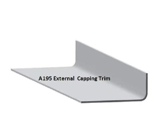 AT195 Ex Trim Flange widths: 85 & 105mm :Length: 3 metres( Quality Heavy Duty) Fibre Glass Roofing Trims