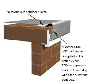 B300 Heavy Duty Raised Trim 140Mm Depth, 3M Long, Ideal For Durable Water Management Fibre Glass Roofing Trims