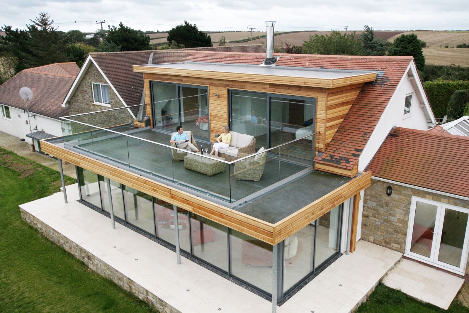 Balcony - Double Layer Roofing 450grm Fibreglass Kits 5% OFF IN JULY Double Layer Balcony & Walkway Fibre Glass Roof Kits
