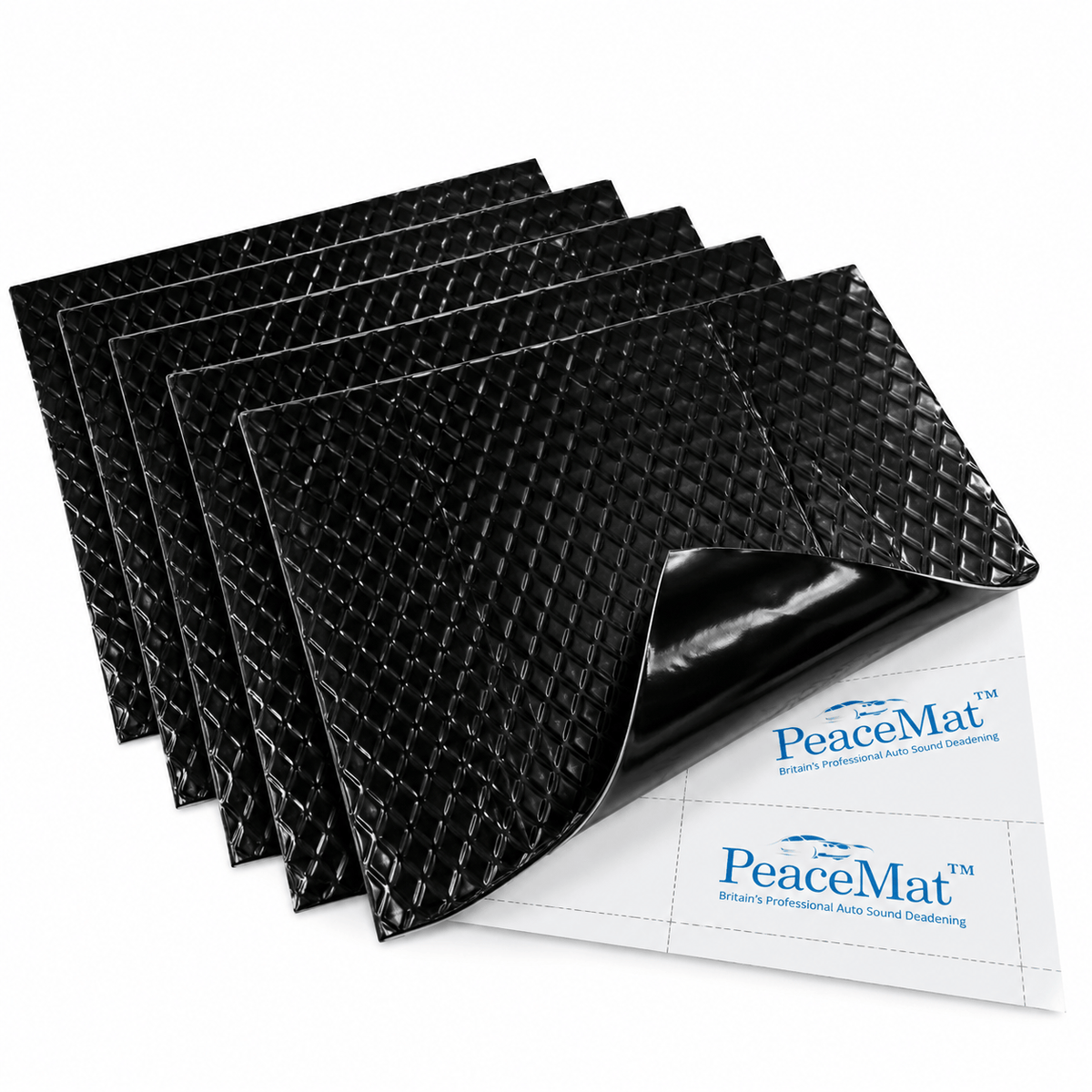 Campervan Sound Deadening Mats - 20x Black Butyl Soundproofing Sheets for Car & Van (PeaceMAT XR) Sound Deadening