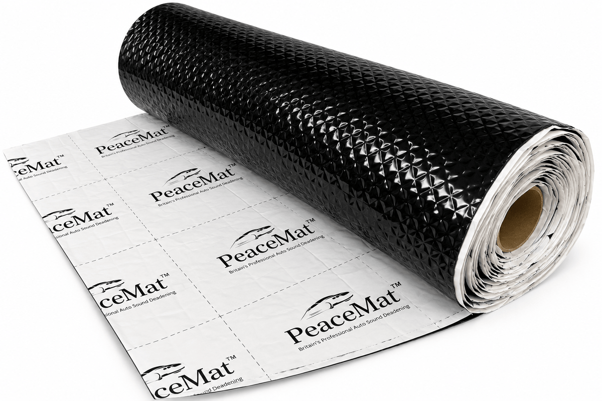 Car Sound Deadening Mat, PeaceMAT XR 4m Roll in Black Sound Deadening