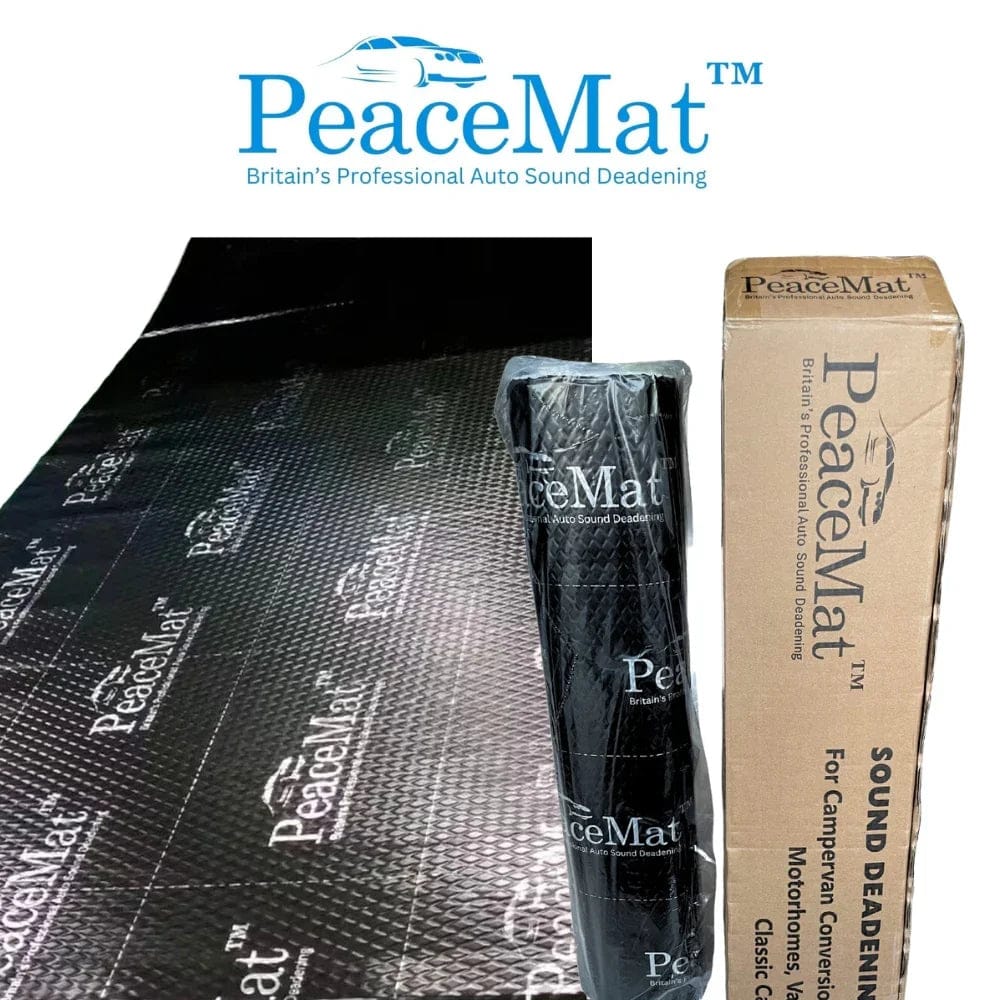 Camper Van Sound Deadening Mat, PeaceMAT XR 6m Roll in Black Sound Deadening
