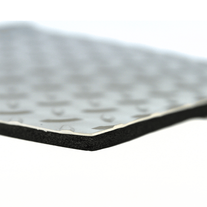 Floorflex Grey Camper Van Floor Soundproofing Checker 5mm PVC Mat + Foam