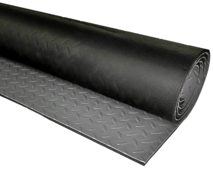 Floorflex Grey Camper Van Floor Soundproofing Checker 5mm PVC Mat + Foam