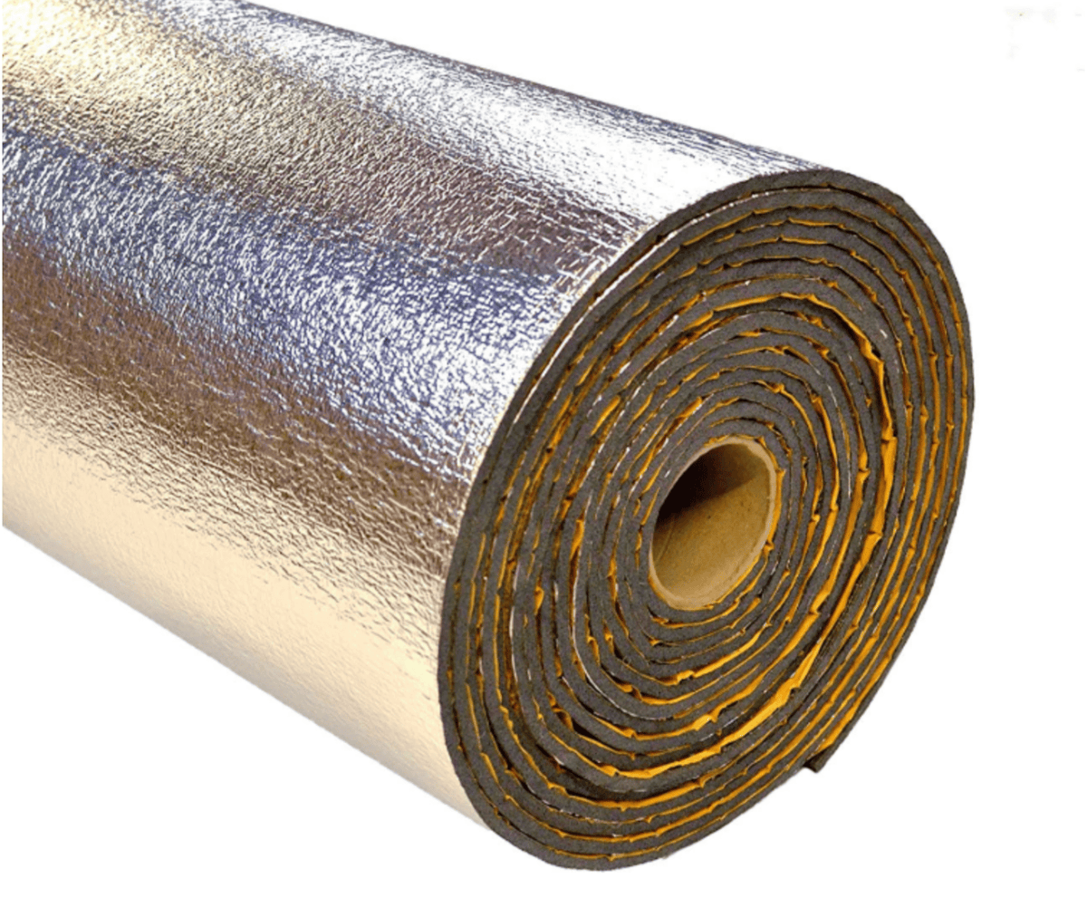 8mm Van Polyethylene Camper Van Foam Insulation Liner, Adhesive Vapour Barrier, Foil Back Thermal Van Liner