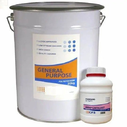 Lloyds Approved Marine Grade General Purpose Polyester Resin - Low Styrene Emission(FREE CATALYST) 1kg pack General Purpose Resin Resins & Topcoats