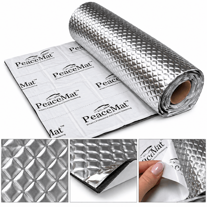 Camper Van Sound Deadening Mat, PeaceMAT XR 4m Roll in Silver Sound Deadening