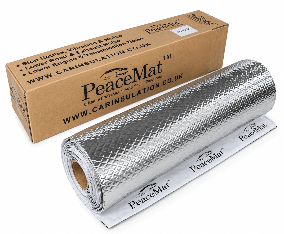 Campervan Sound Deadening Mat, PeaceMAT XR 2m Roll in Silver Sound Deadening