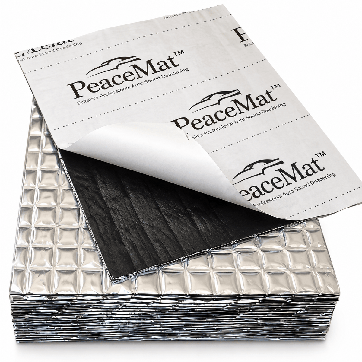 Camper Van Sound Deadening Pads, PeaceMAT™ XR (20 Sheets) Silver Sound Deadening