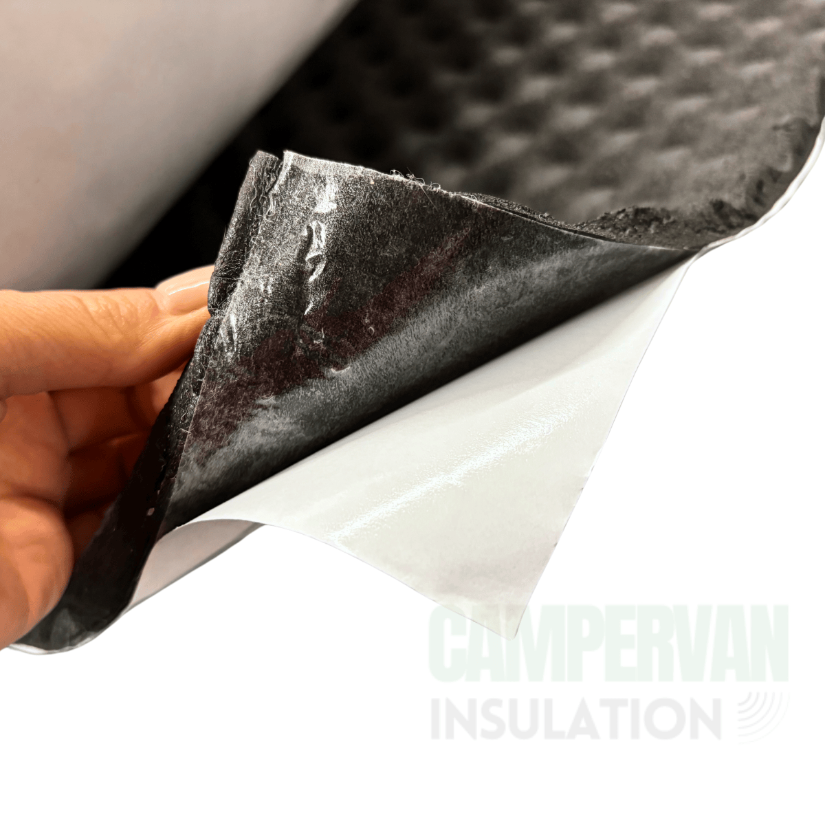 Off Cuts - 12mm Adhesive Egg Crate Shaped Sound Absorbing Closed Cell Foam, 1m x 2m Roll Thermal Van Liner