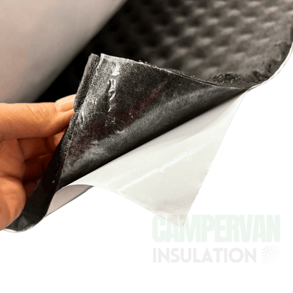 Off Cuts - 12mm Adhesive Egg Crate Shaped Sound Absorbing Closed Cell Foam, 1m x 2m Roll Thermal Van Liner