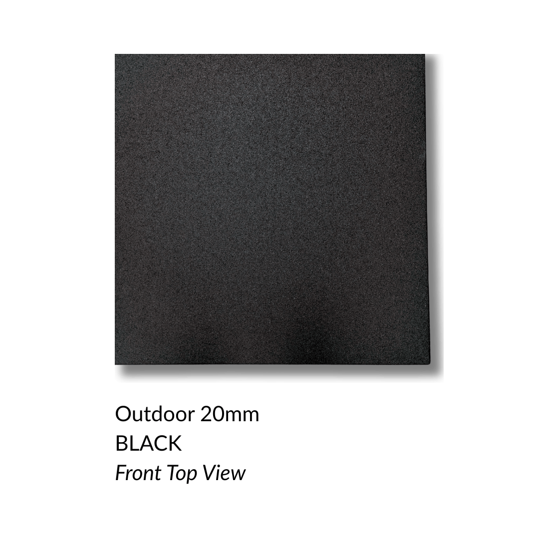 Outdoor Playground Safety Mats Black / 20mm Playground Tiles