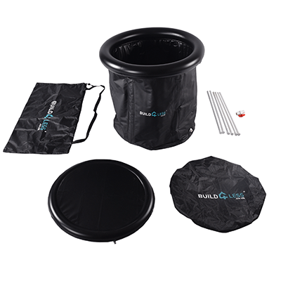 Premium Ice Bath - 85cm x 75cm - With Thermal Cover and Accessories Ice Bath