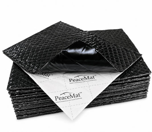 Campervan Sound Deadening Mats - 20x Black Butyl Soundproofing Sheets for Car & Van (PeaceMAT XR) Sound Deadening