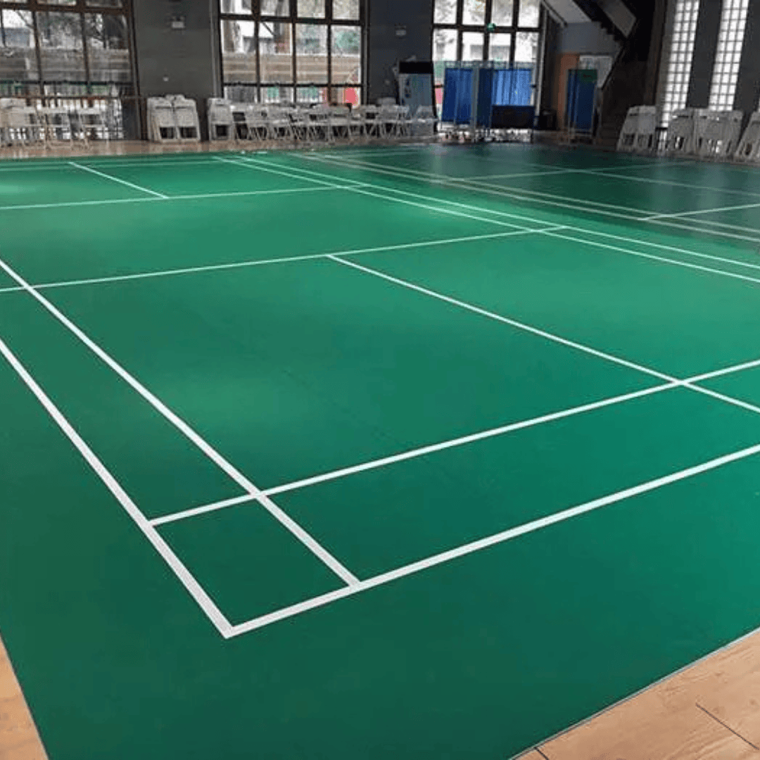 Indoor Rollout Vinyl Pickleball Court (Installation Accessories Included) 9m x 18m Vinyl Sports Flooring