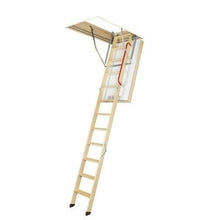 Load image into Gallery viewer, FAKRO LWT (Passive House) Energy Efficient Wooden Loft Ladder - All Sizes
