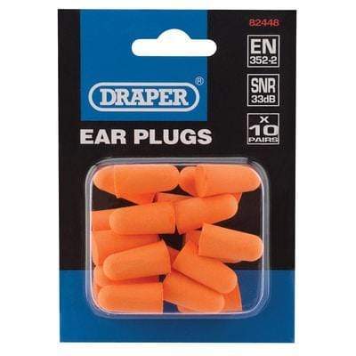 Ear Plugs (Pack of 10 Pairs) Tools and Workwear