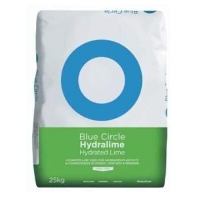 Blue Circle Hydralime - Hydrated Lime 25 Kg Bag Building Materials