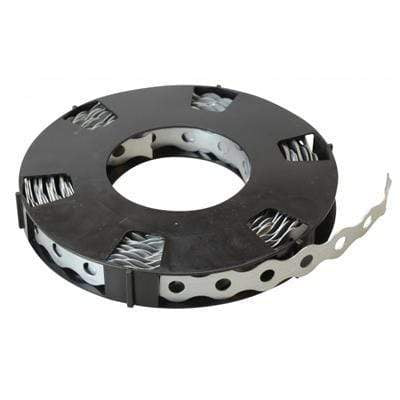 Forgefix Contractor Fixing Banding (Box of 10) - All Sizes 12mm x 0.7mm x 10m - Galvanised Building Materials