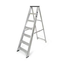 Load image into Gallery viewer, Lyte Aluminium Swingback Tread Stepladder with Tool Tray - All Sizes Tools &amp; Workwear
