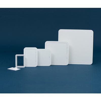 Airtight Plastic Access Panel Clip Fit White - All Sizes