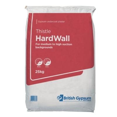 British Gypsum Thistle Hardwall Plaster 25Kg Bag Plastering Accessories