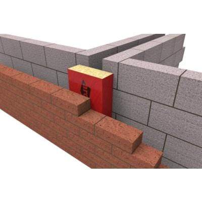 Party Wall Cavity Stop Socks Red - All Sizes Fireproof Insulation